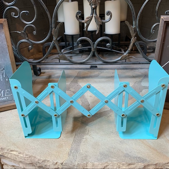 Dinosaur Blue Adjustable Bookends Desktop Bookshelf - Picture 10 of 16